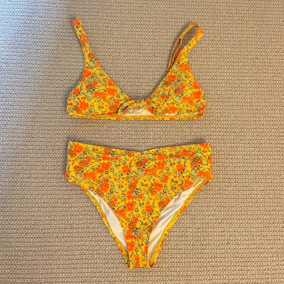 Urban Outfitters Other - Urban Outfitters Floral Tie-Front Bikini